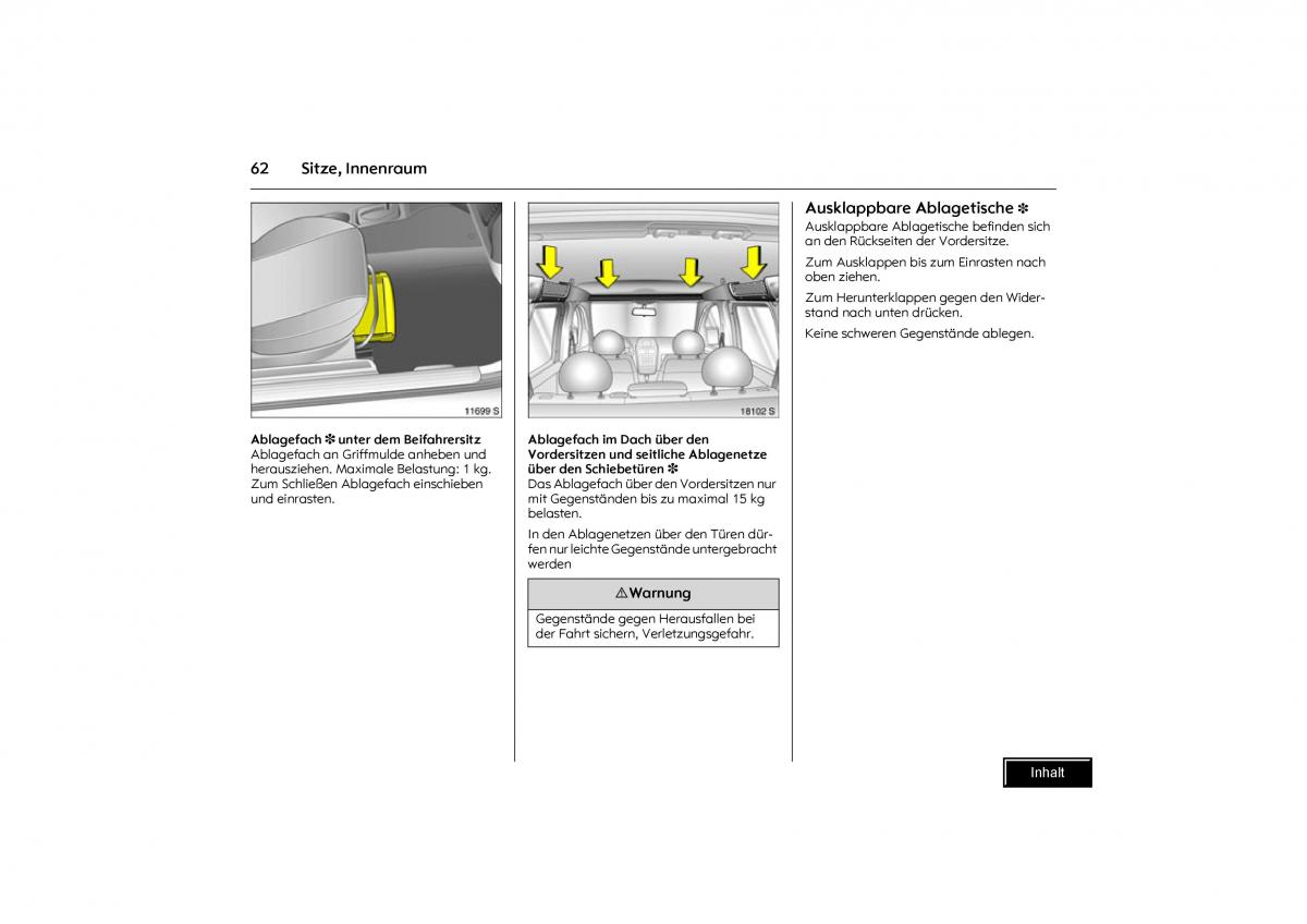 Opel Combo C Handbuch / page 63