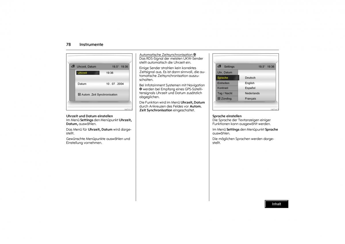 Opel Combo C Handbuch / page 79