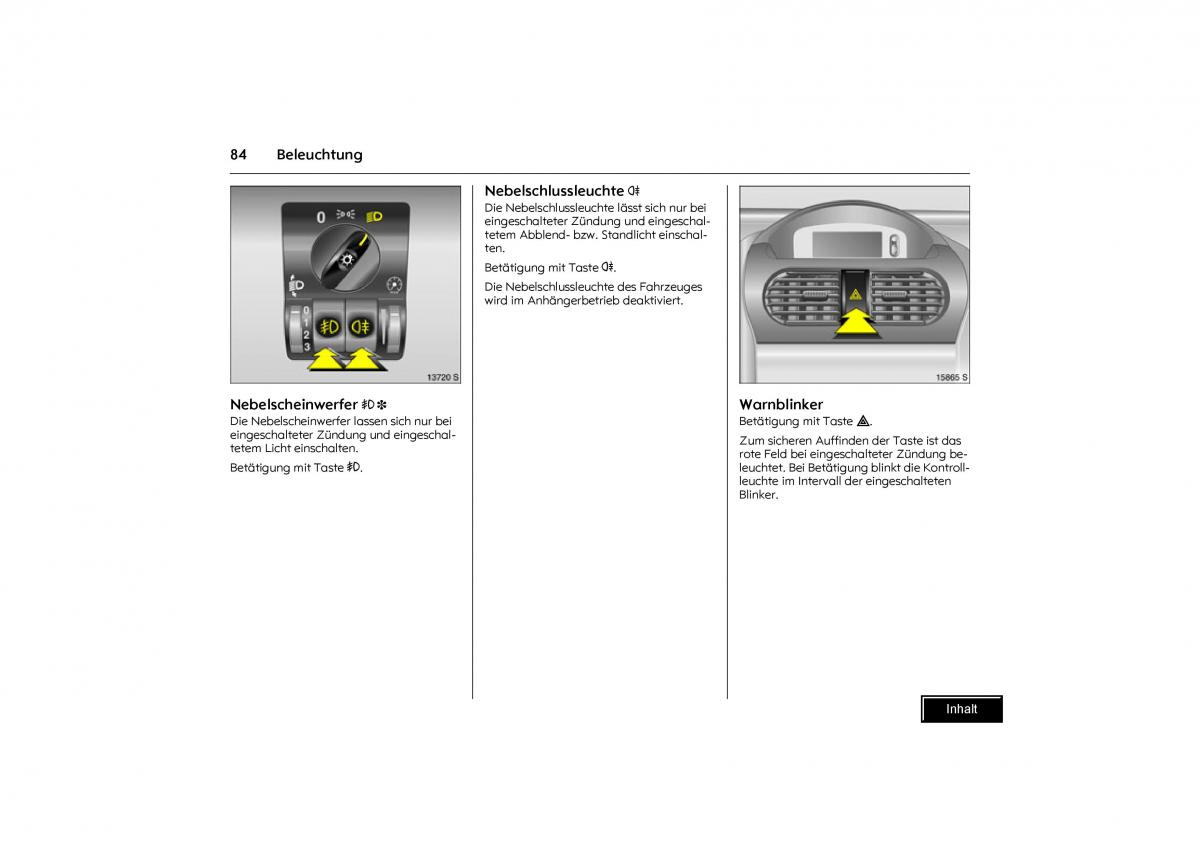 Opel Combo C Handbuch / page 85