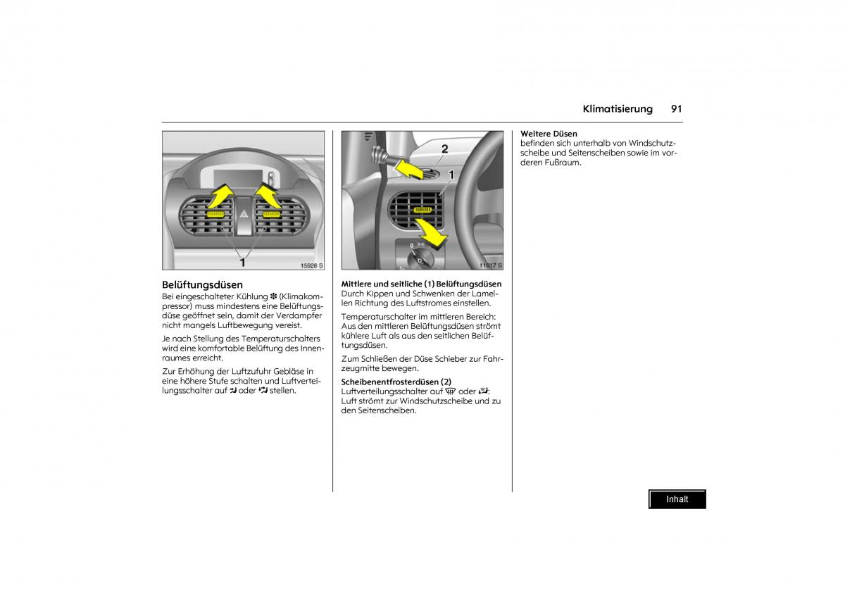 Opel Combo C Handbuch / page 92