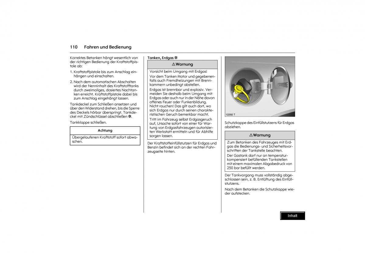 Opel Combo C Handbuch / page 111