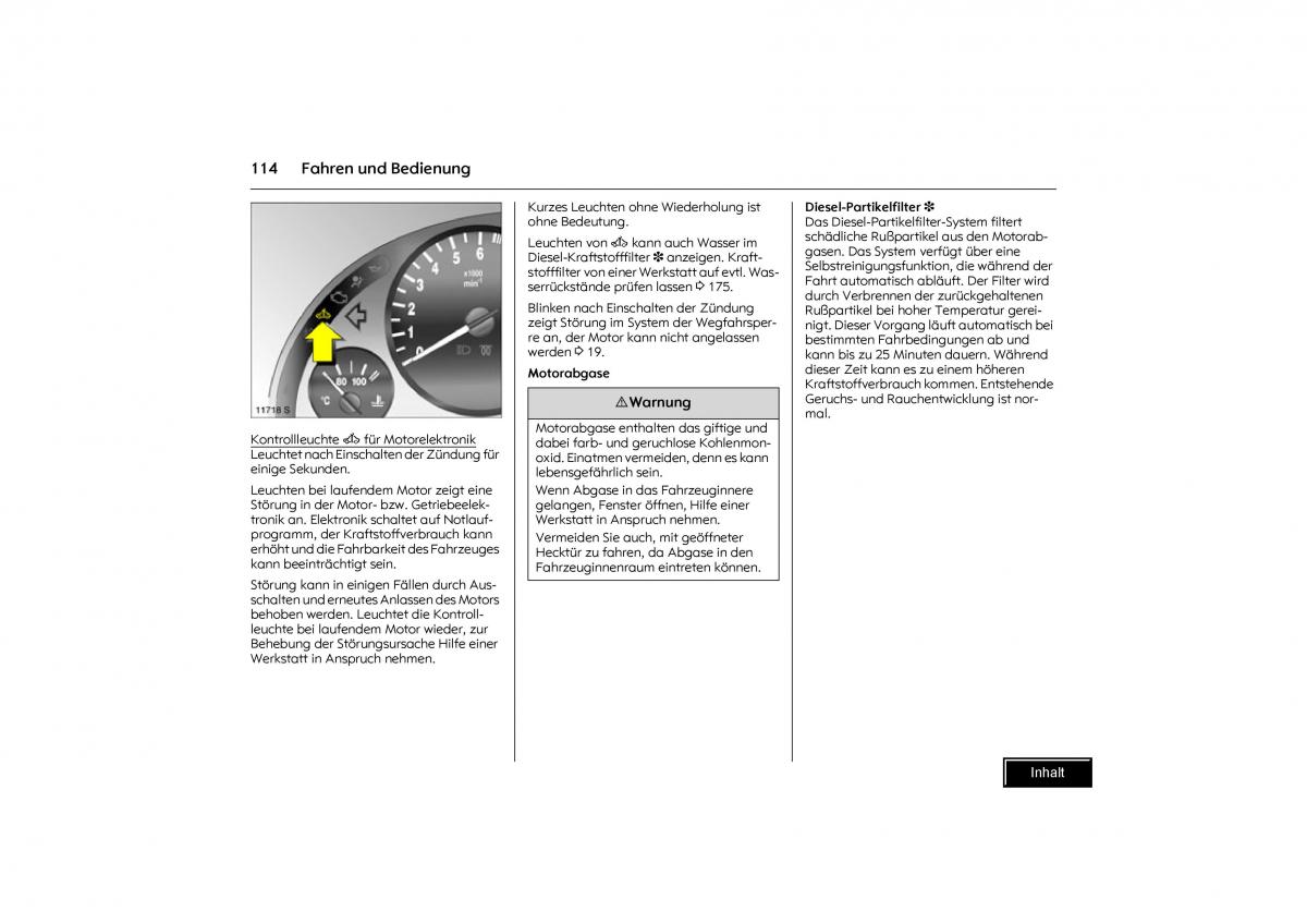 Opel Combo C Handbuch / page 115