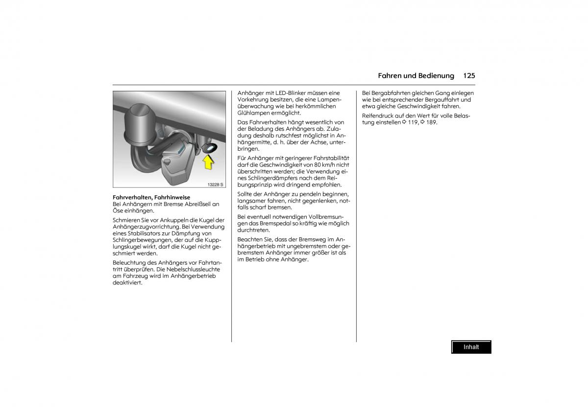 Opel Combo C Handbuch / page 126