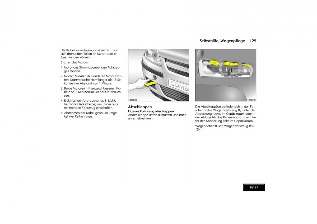 Opel Combo C Handbuch / page 130