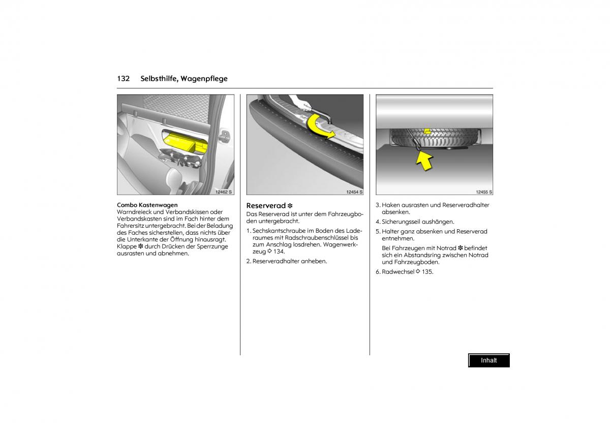 Opel Combo C Handbuch / page 133