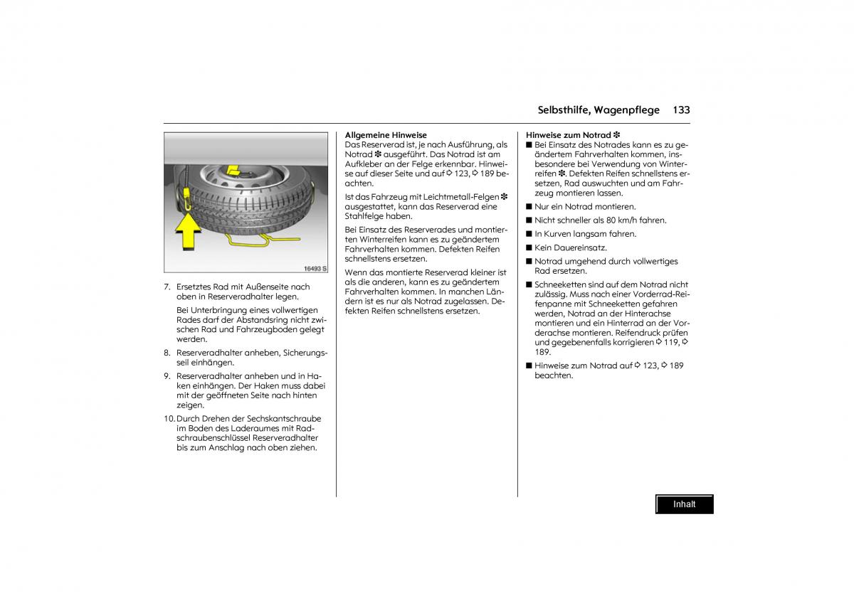 Opel Combo C Handbuch / page 134