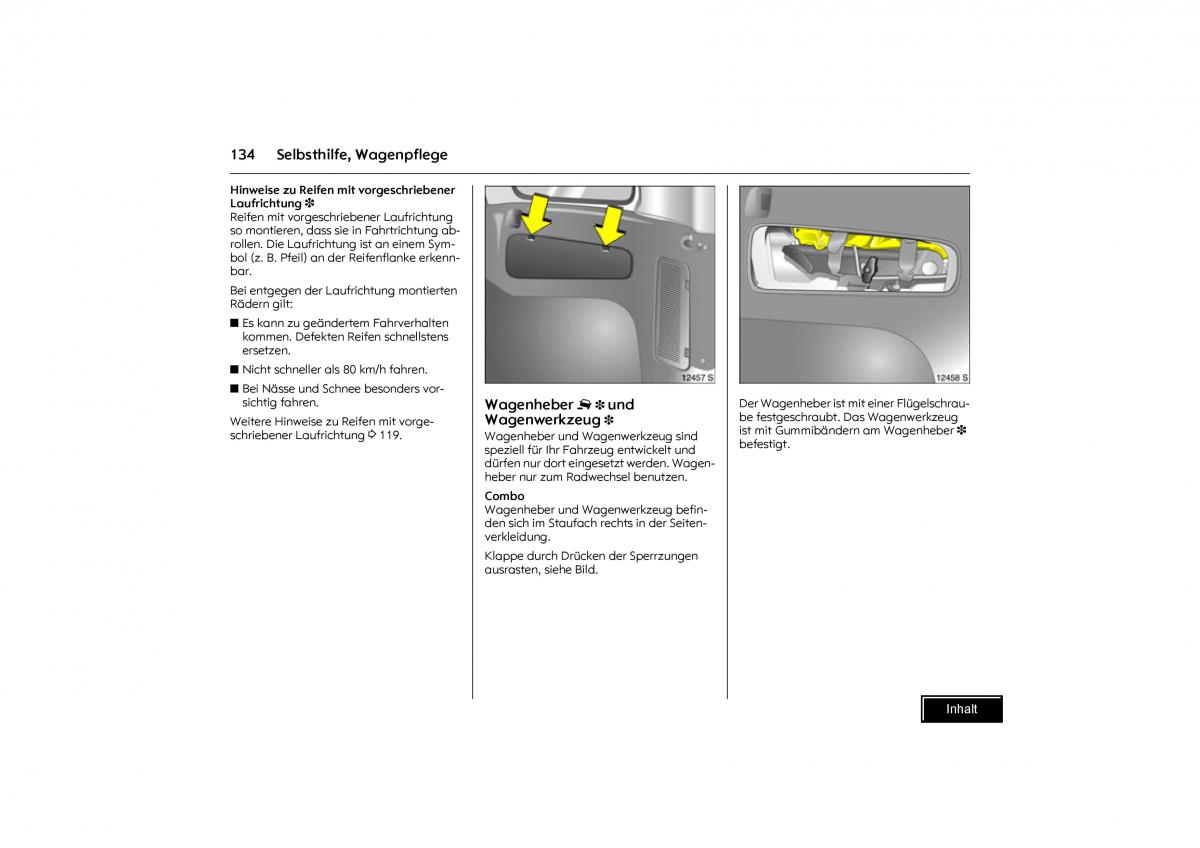 Opel Combo C Handbuch / page 135