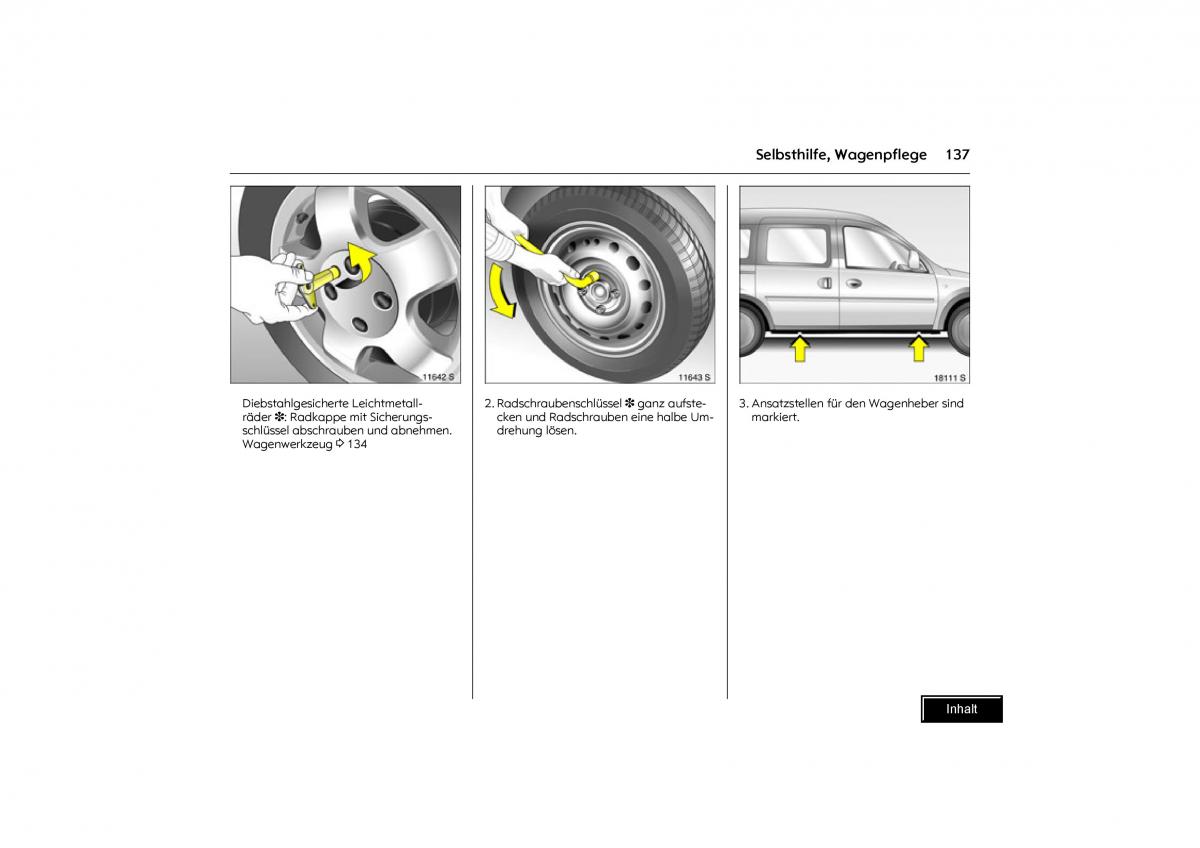 Opel Combo C Handbuch / page 138