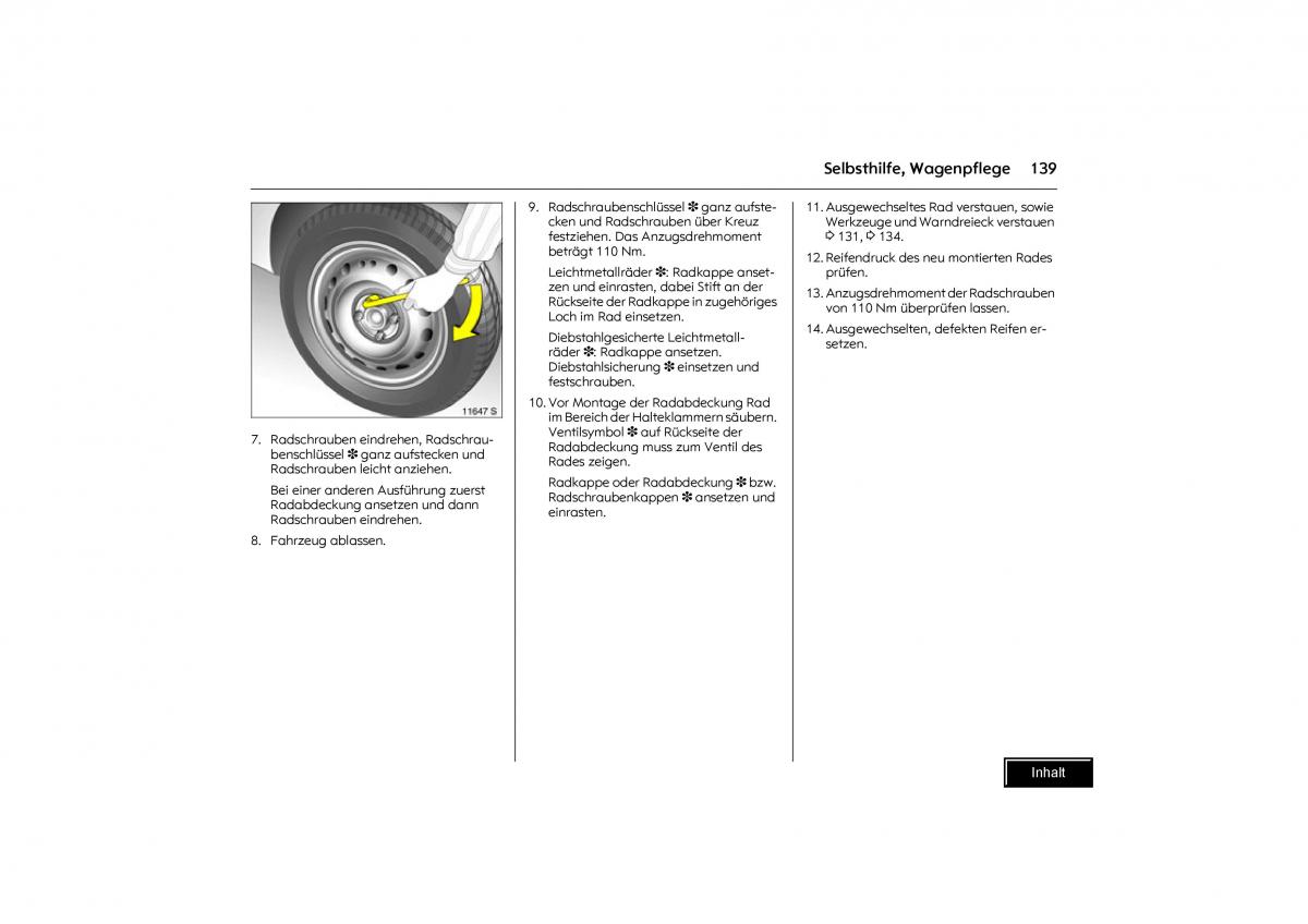 Opel Combo C Handbuch / page 140