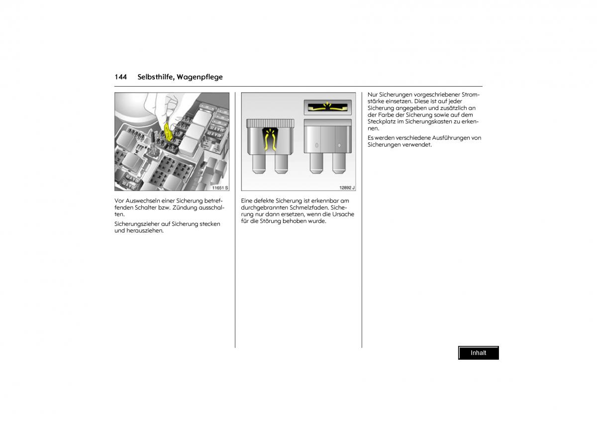 Opel Combo C Handbuch / page 145