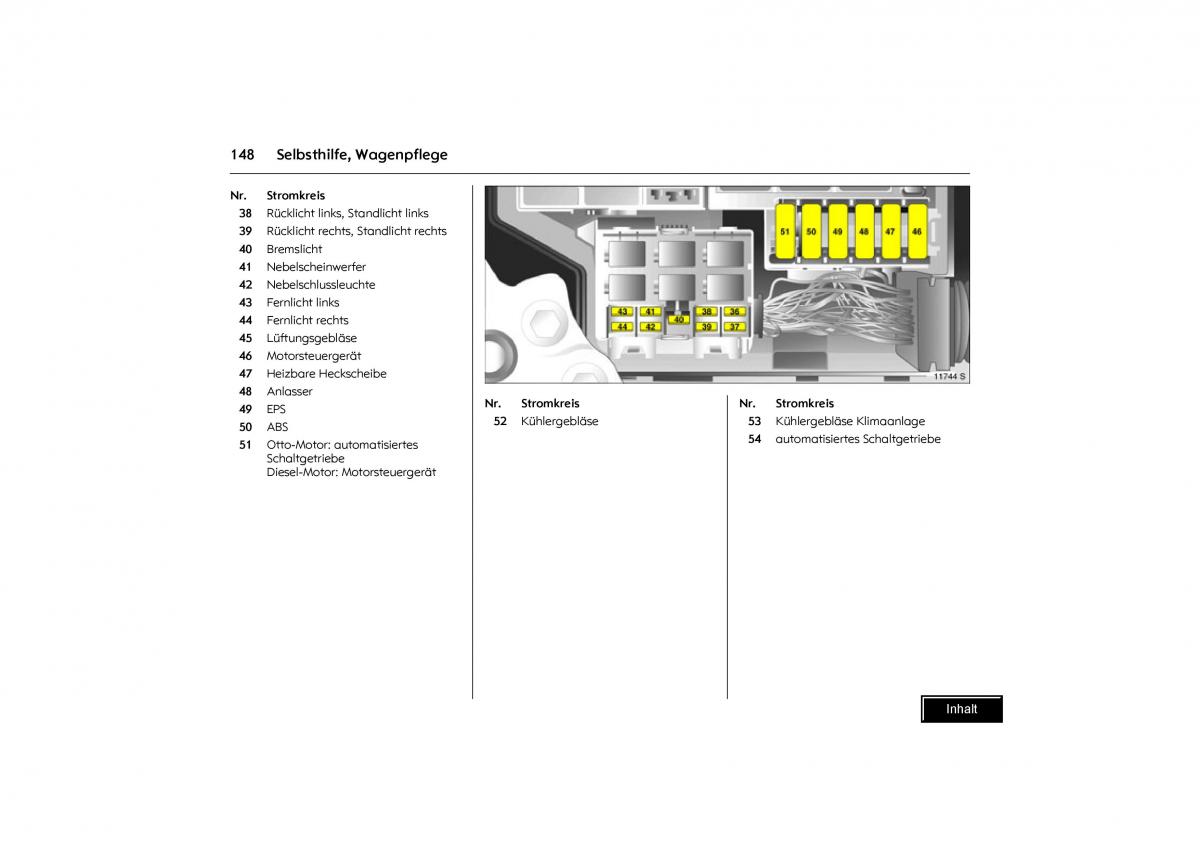 Opel Combo C Handbuch / page 149