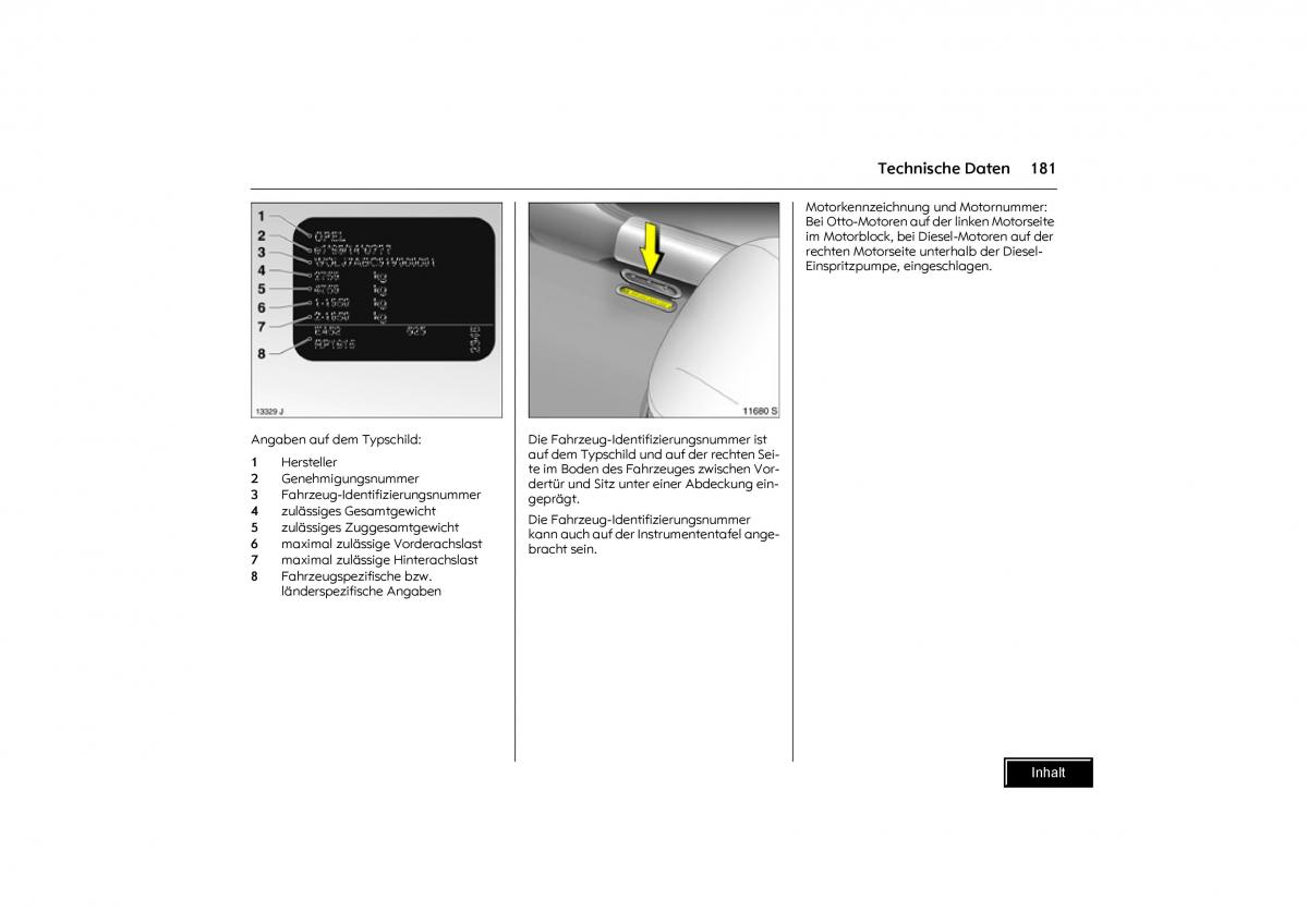 Opel Combo C Handbuch / page 182