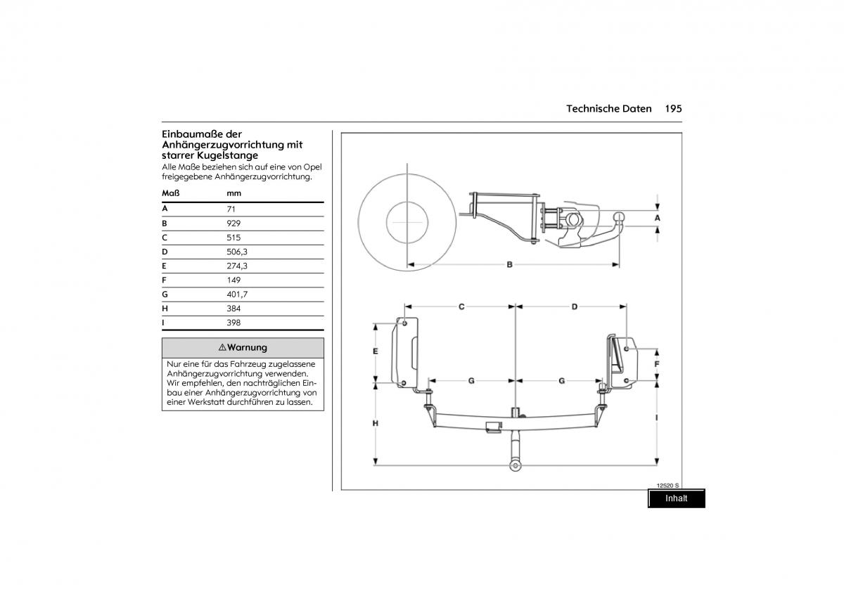 Opel Combo C Handbuch / page 196