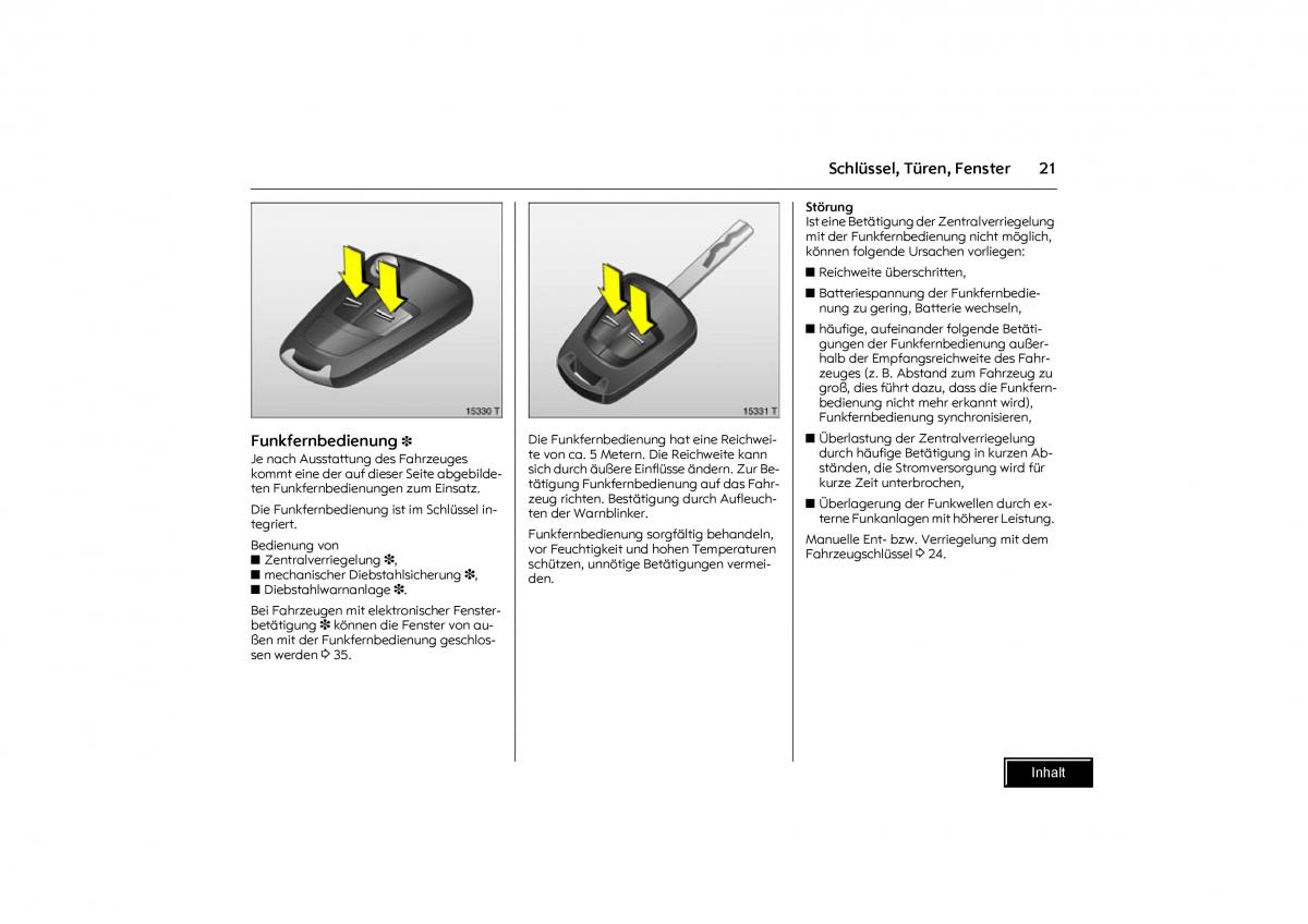 Opel Combo C Handbuch / page 22