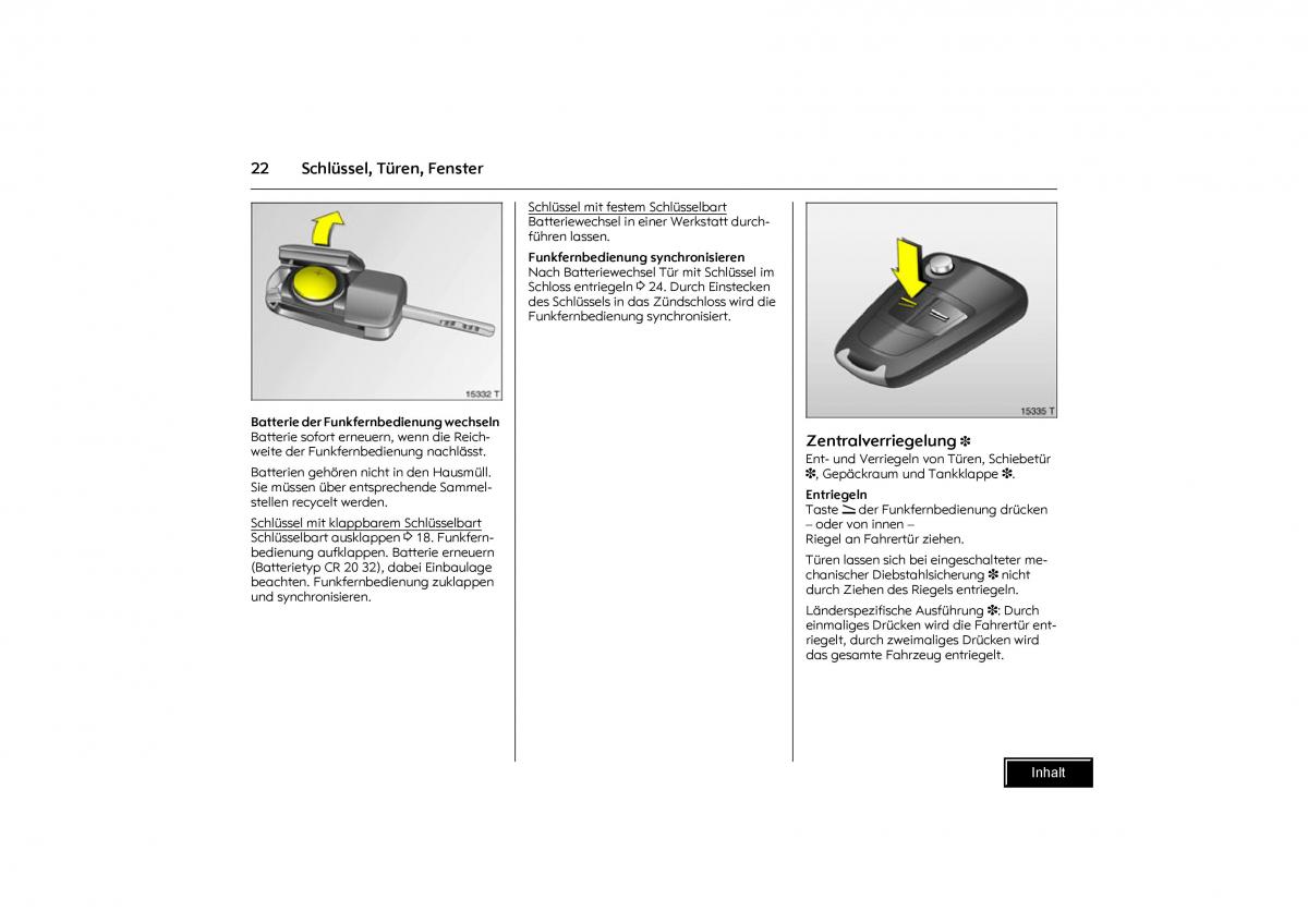 Opel Combo C Handbuch / page 23