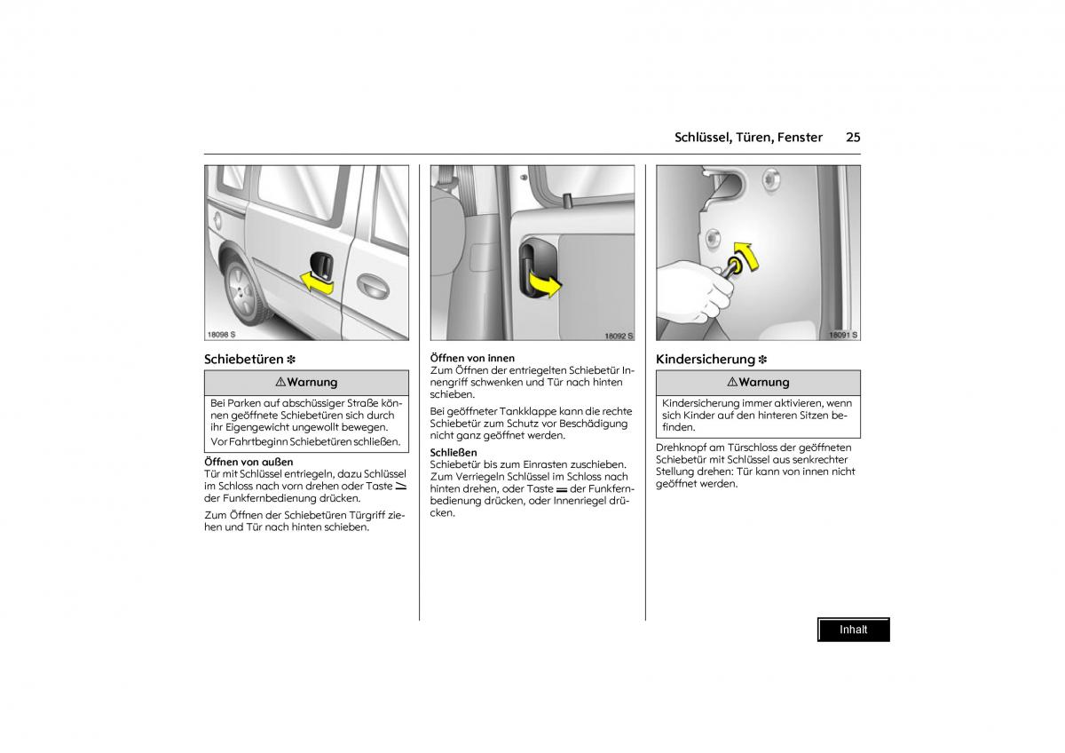 Opel Combo C Handbuch / page 26