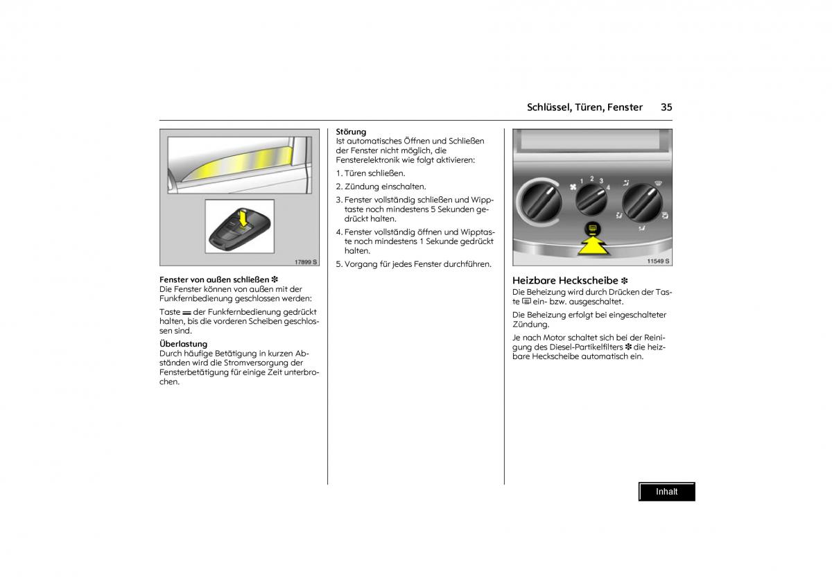 Opel Combo C Handbuch / page 36