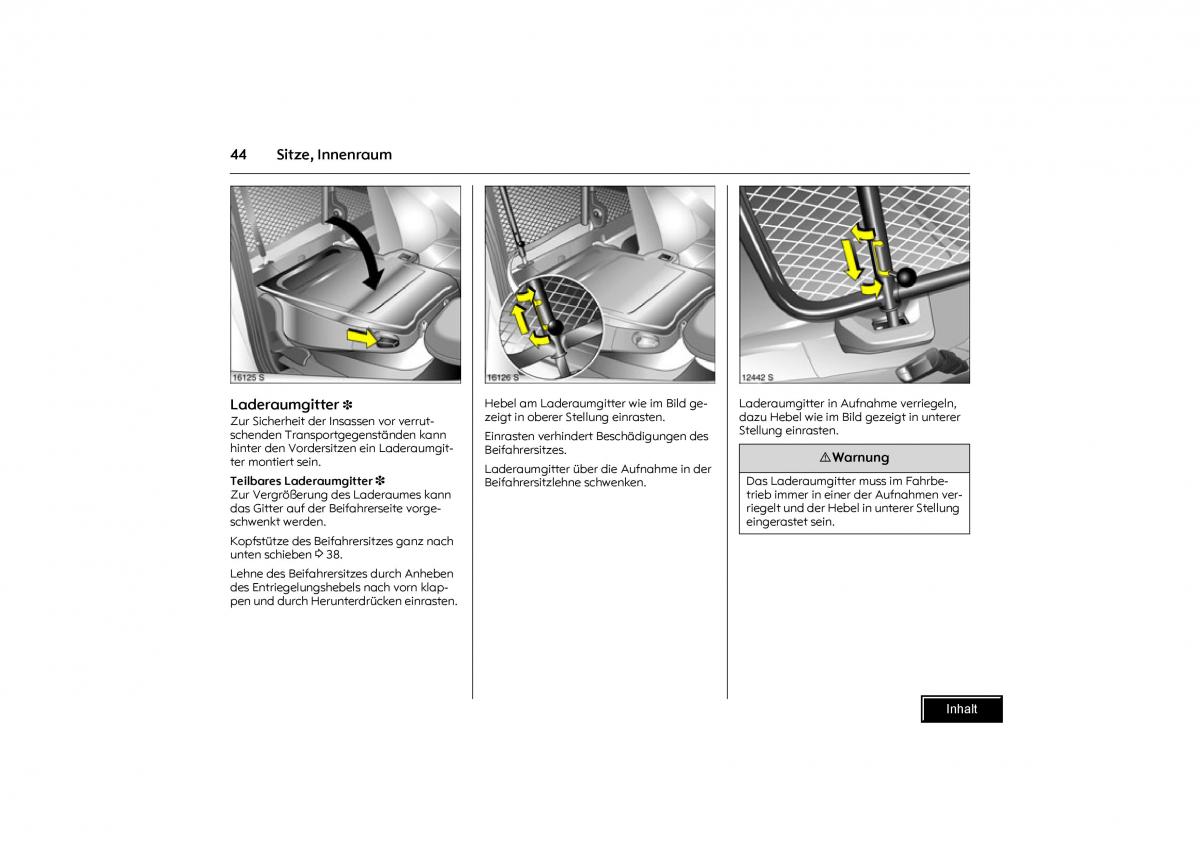 Opel Combo C Handbuch / page 45