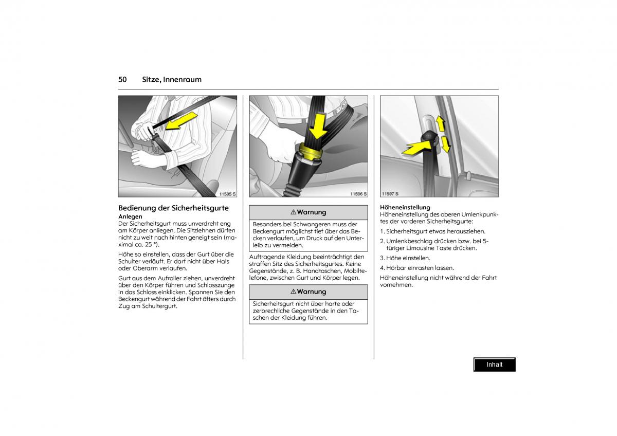 Opel Combo C Handbuch / page 51