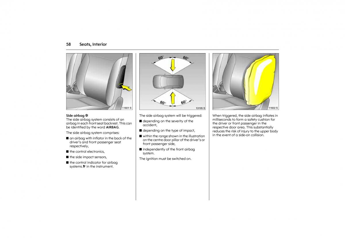 Opel Combo C owners manual / page 64