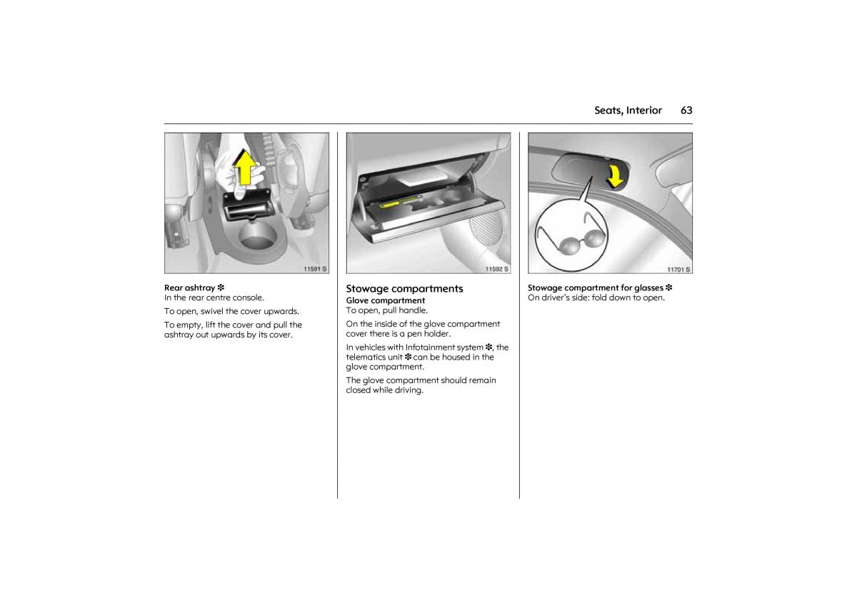 Opel Combo C owners manual / page 69