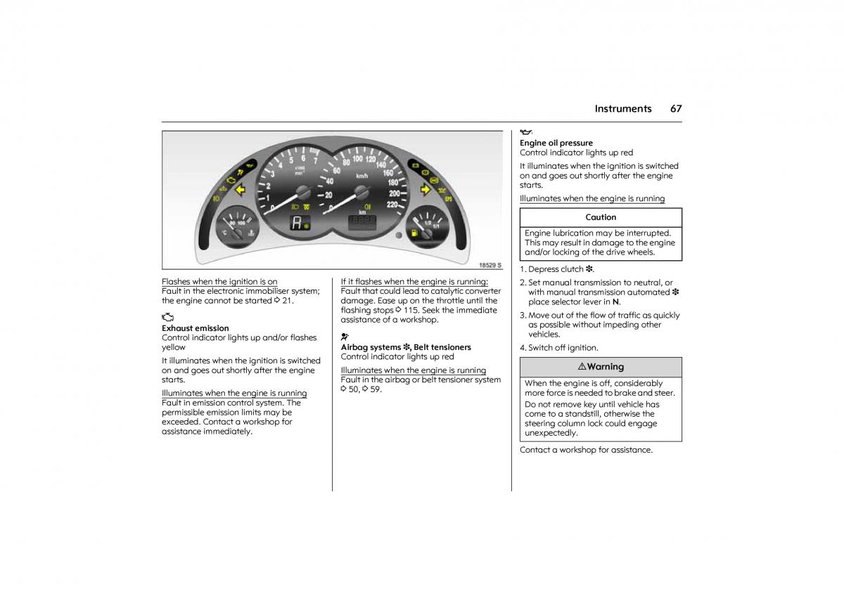 Opel Combo C owners manual / page 73