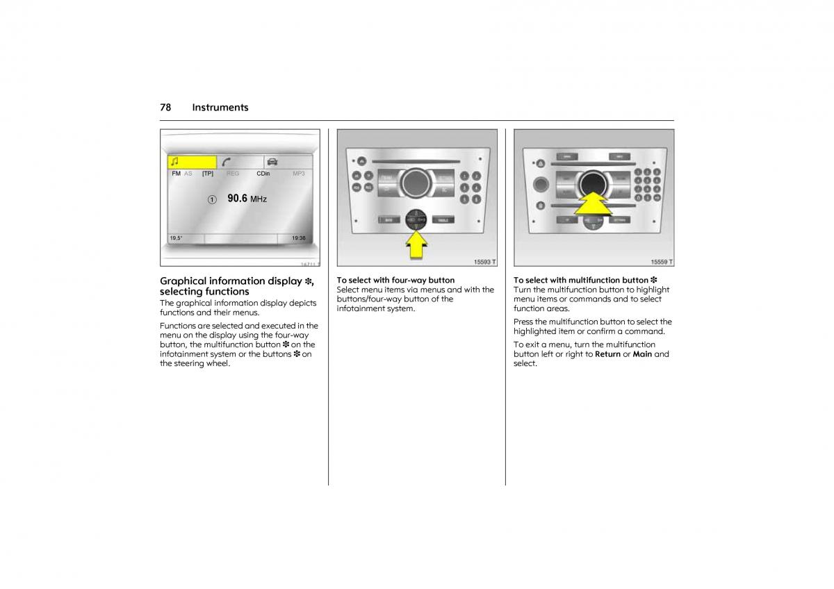 Opel Combo C owners manual / page 84