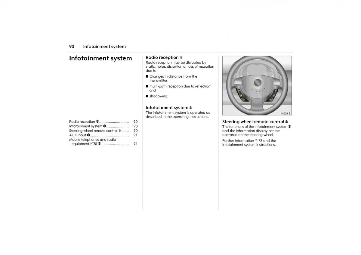 Opel Combo C owners manual / page 96