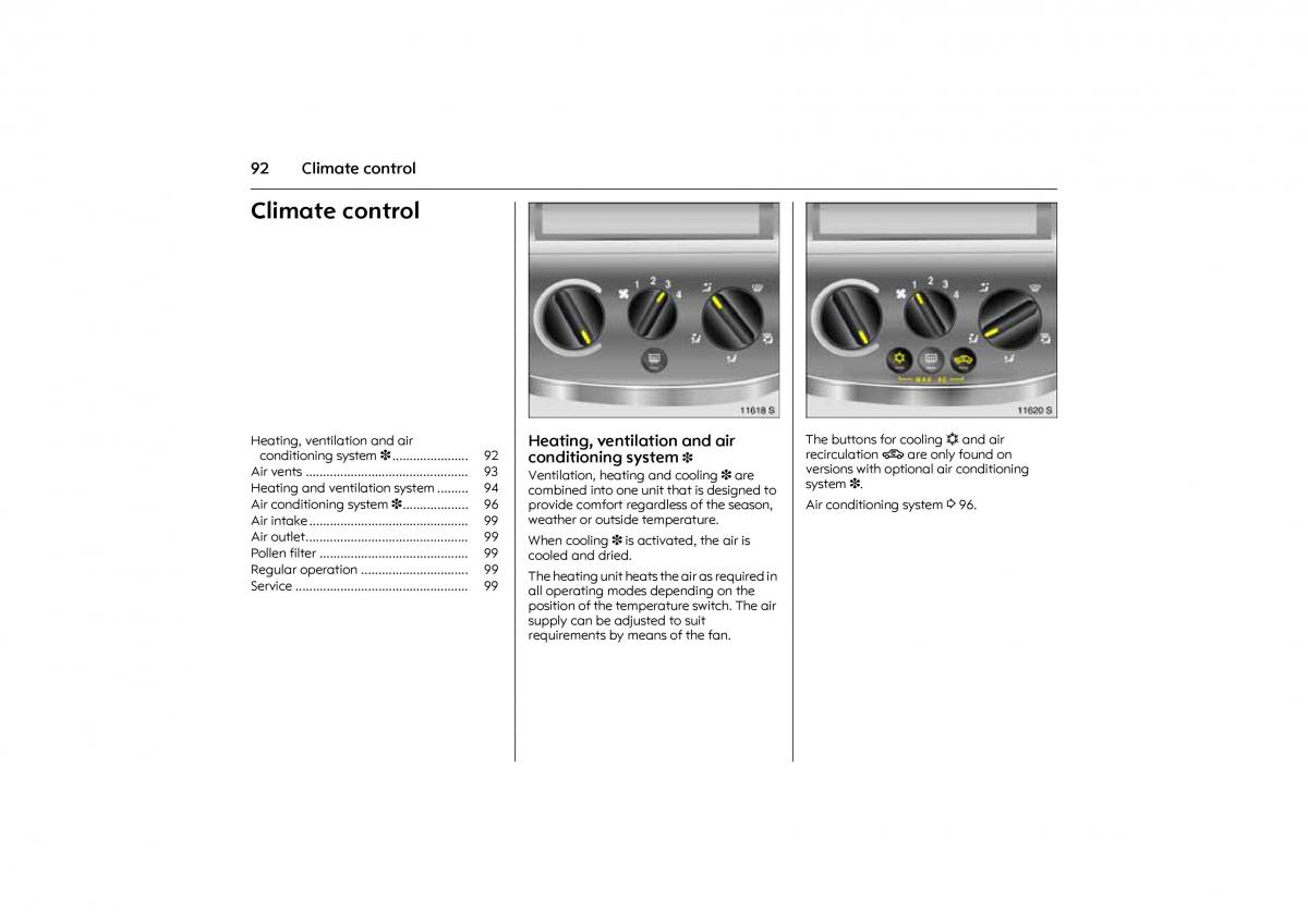 Opel Combo C owners manual / page 98