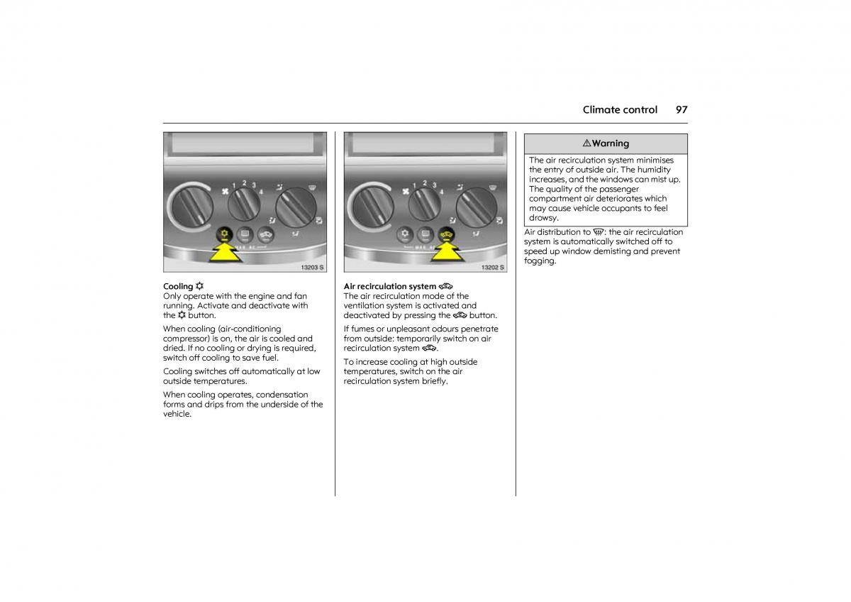 Opel Combo C owners manual / page 103