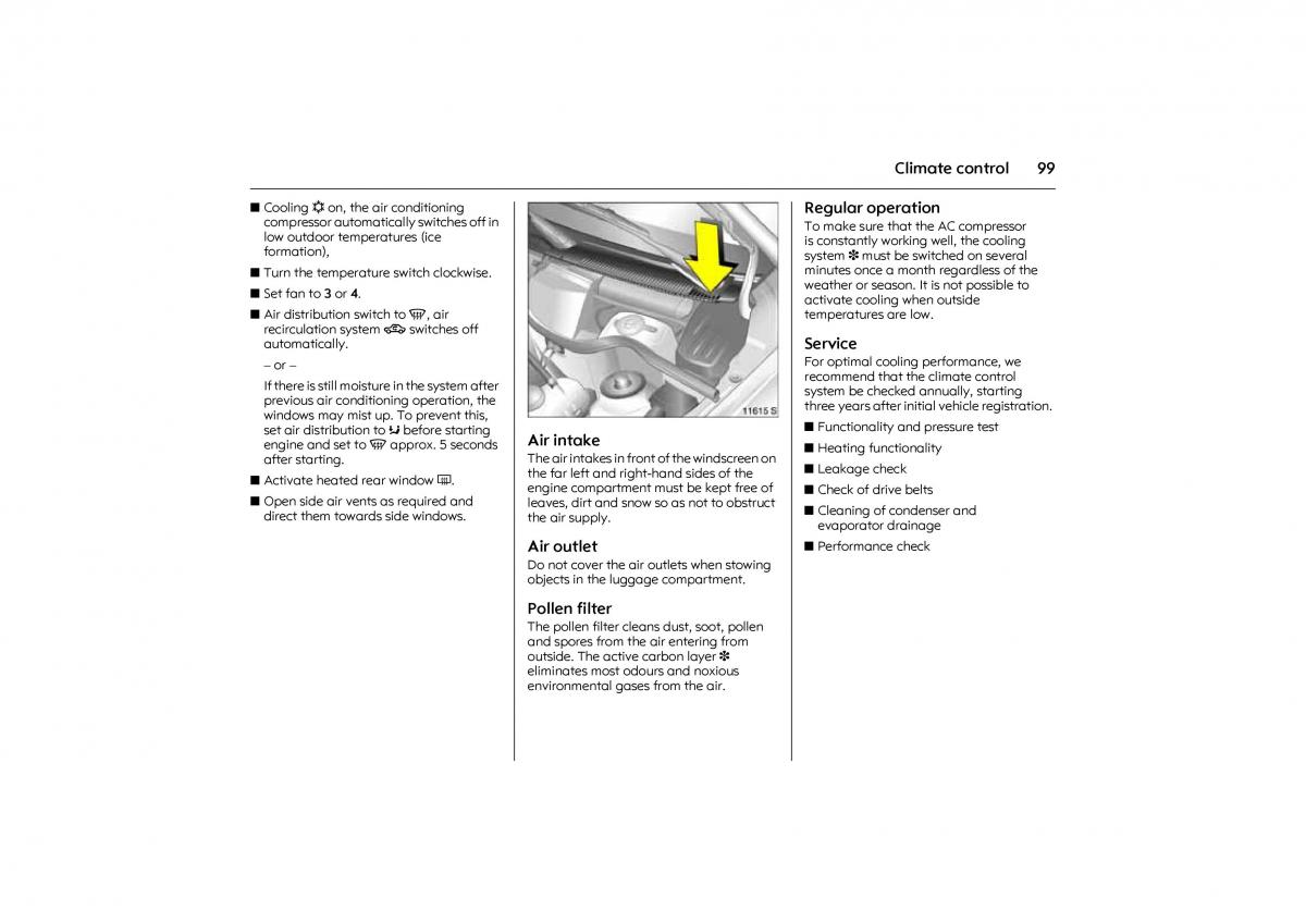 Opel Combo C owners manual / page 105