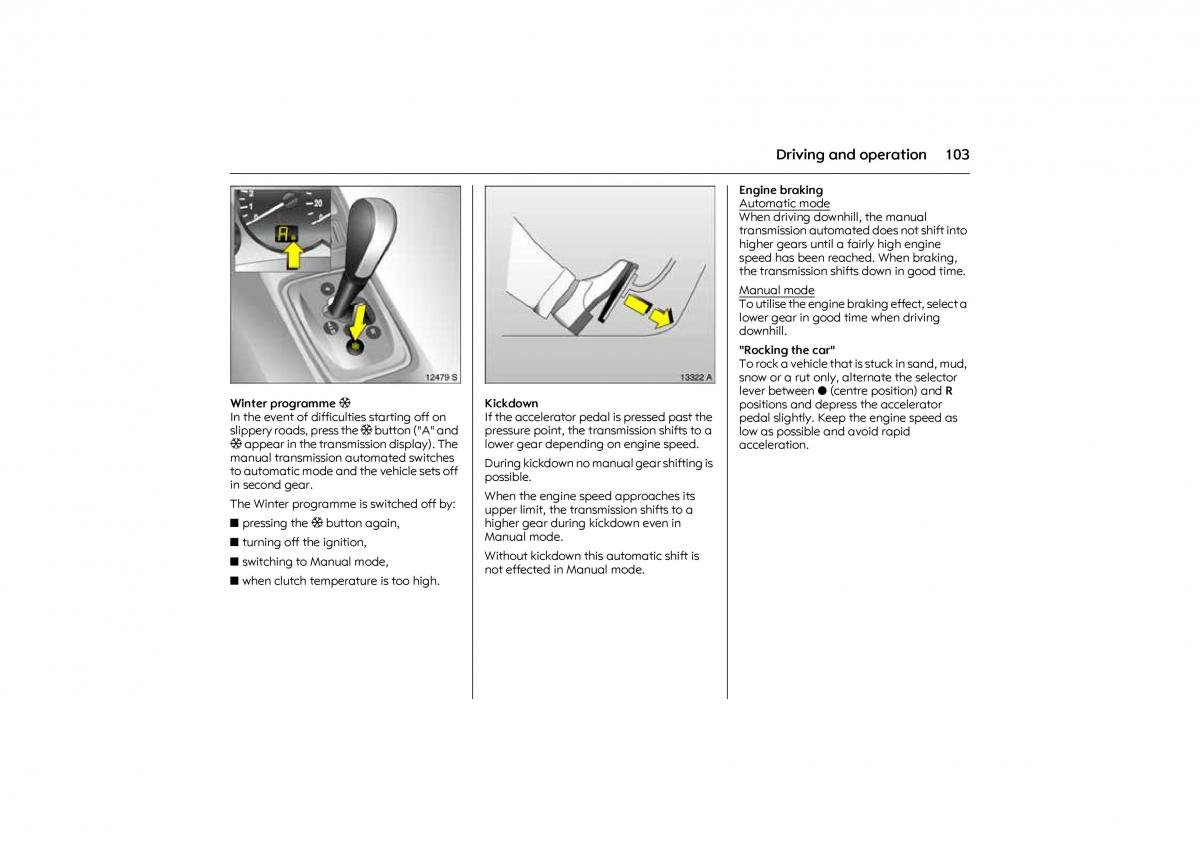 Opel Combo C owners manual / page 109