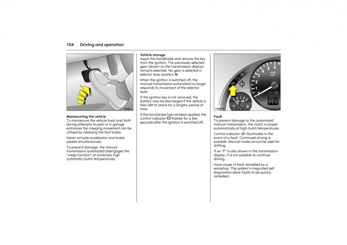 Opel Combo C owners manual / page 110