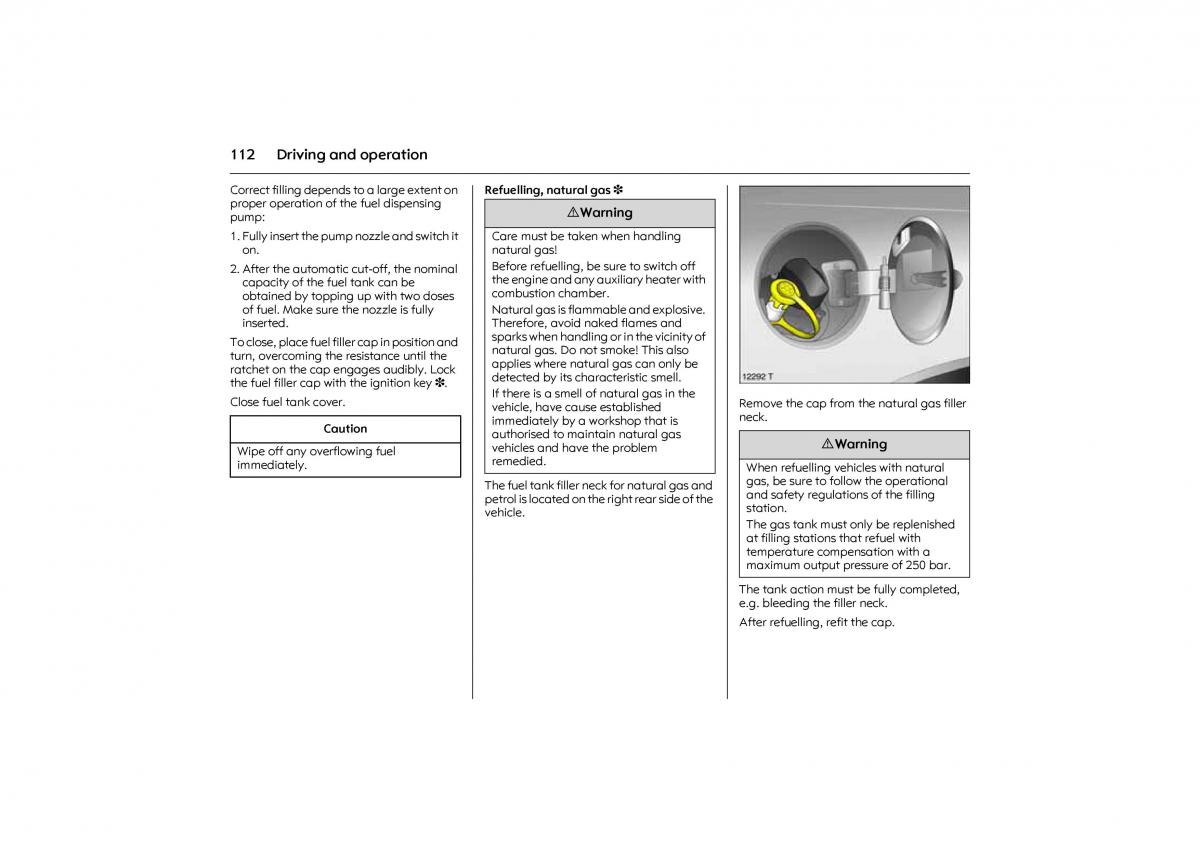 Opel Combo C owners manual / page 118