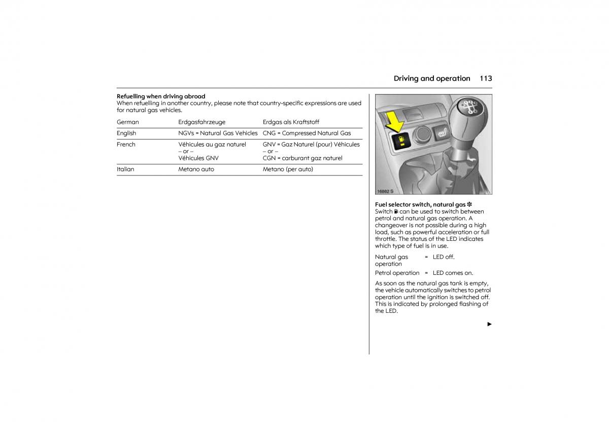 Opel Combo C owners manual / page 119