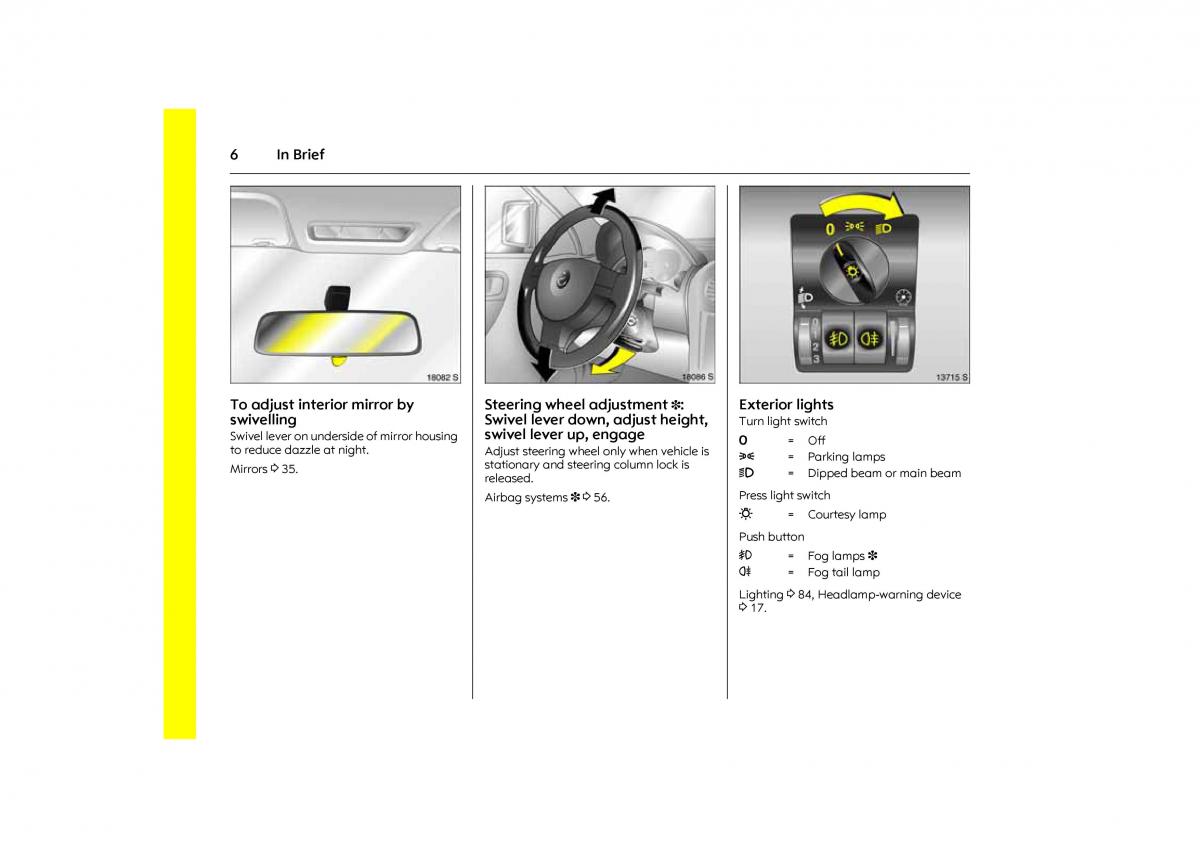 Opel Combo C owners manual / page 12