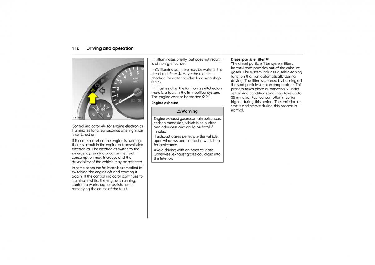 Opel Combo C owners manual / page 122