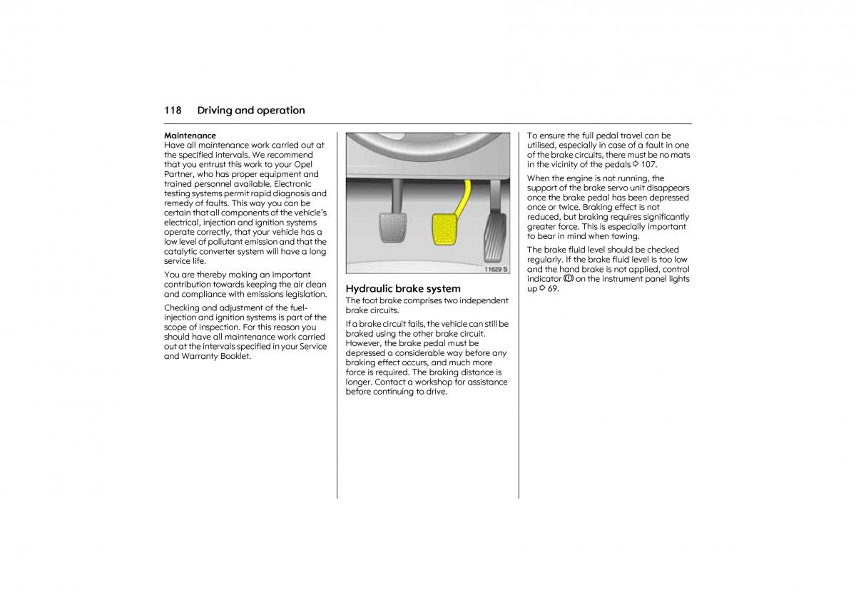 Opel Combo C owners manual / page 124