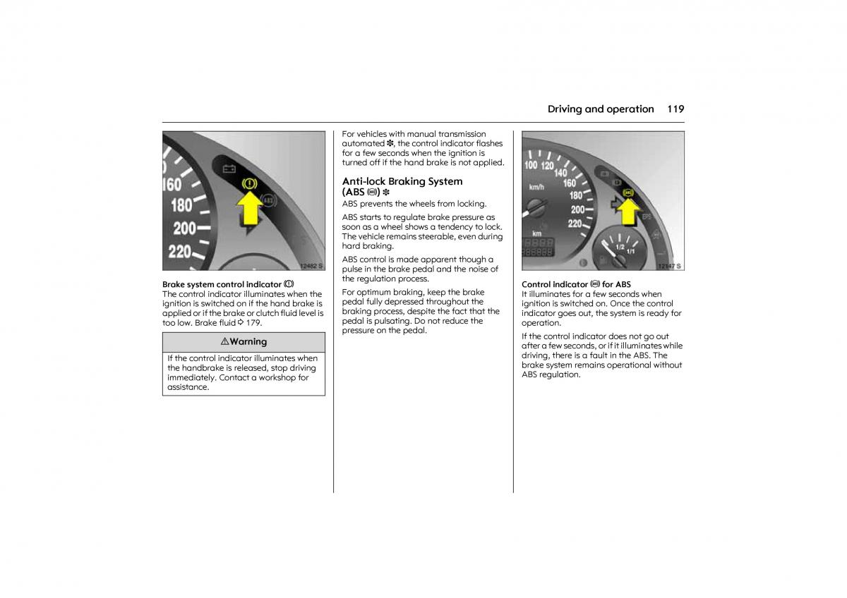 Opel Combo C owners manual / page 125