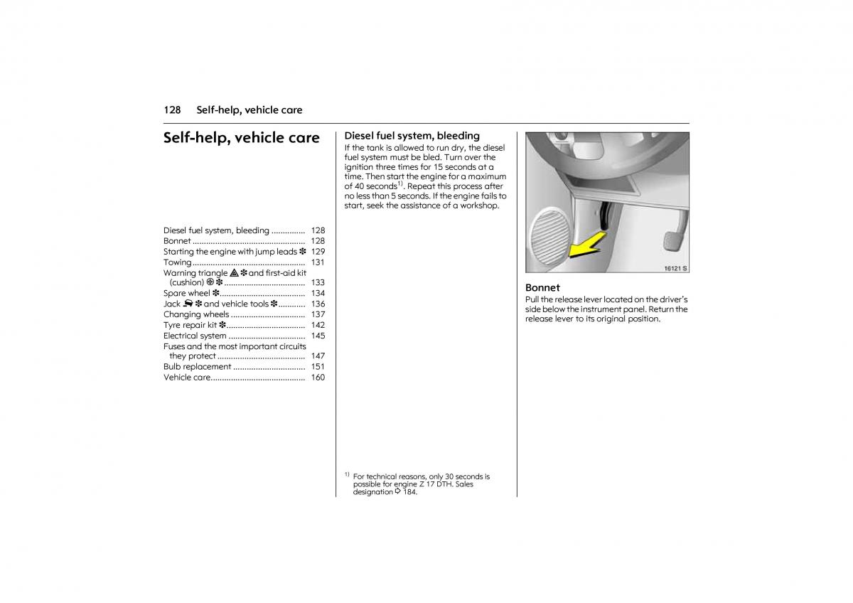 Opel Combo C owners manual / page 134