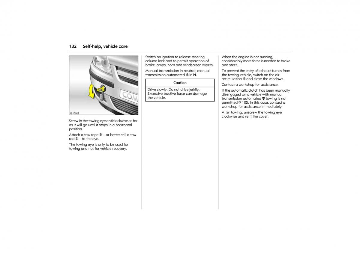 Opel Combo C owners manual / page 138