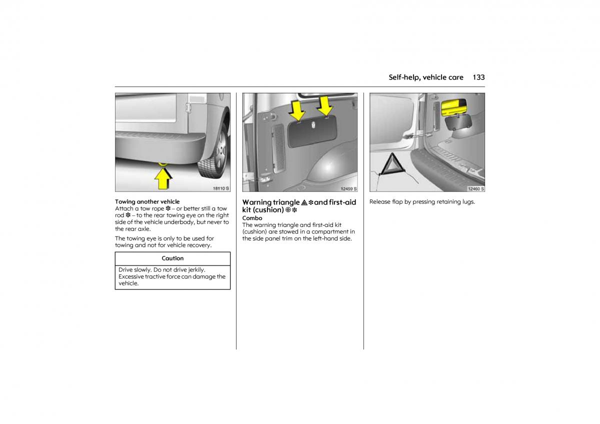 Opel Combo C owners manual / page 139