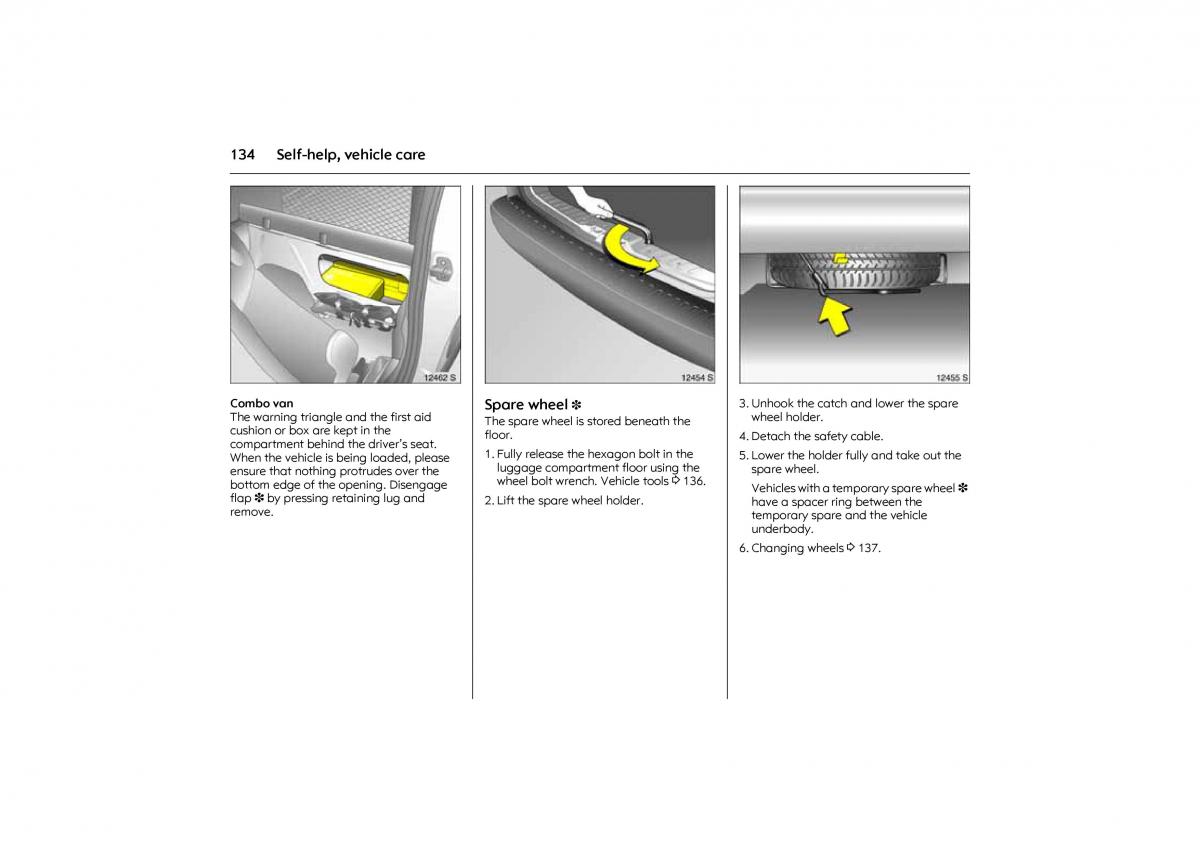 Opel Combo C owners manual / page 140