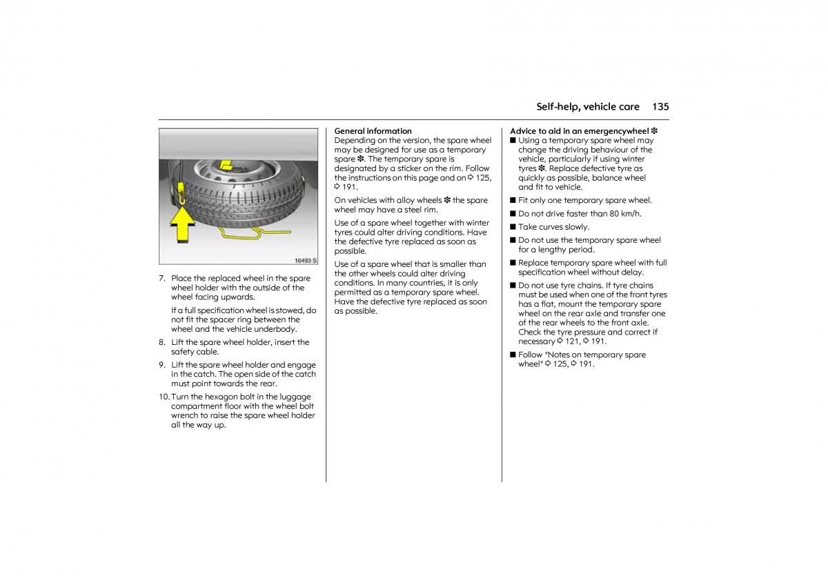 Opel Combo C owners manual / page 141