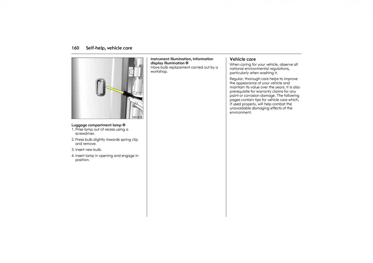 Opel Combo C owners manual / page 166