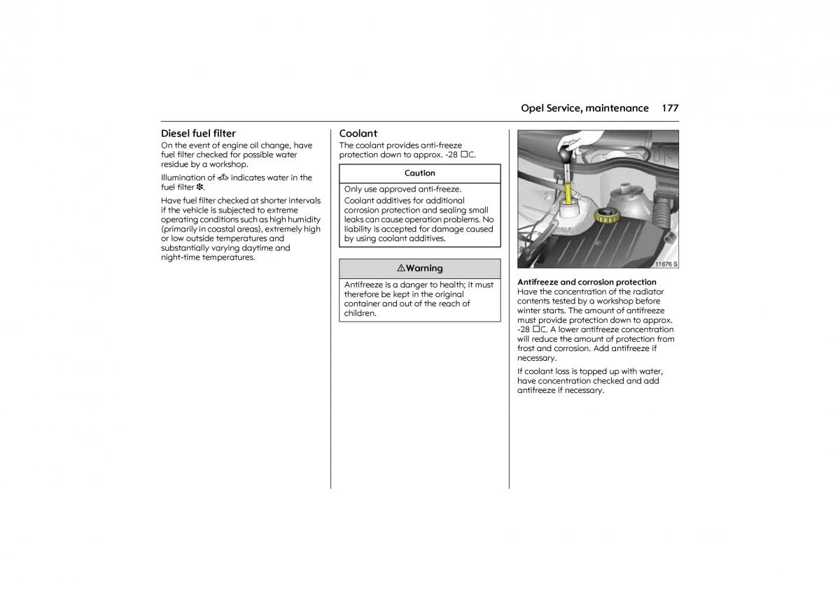 Opel Combo C owners manual / page 183