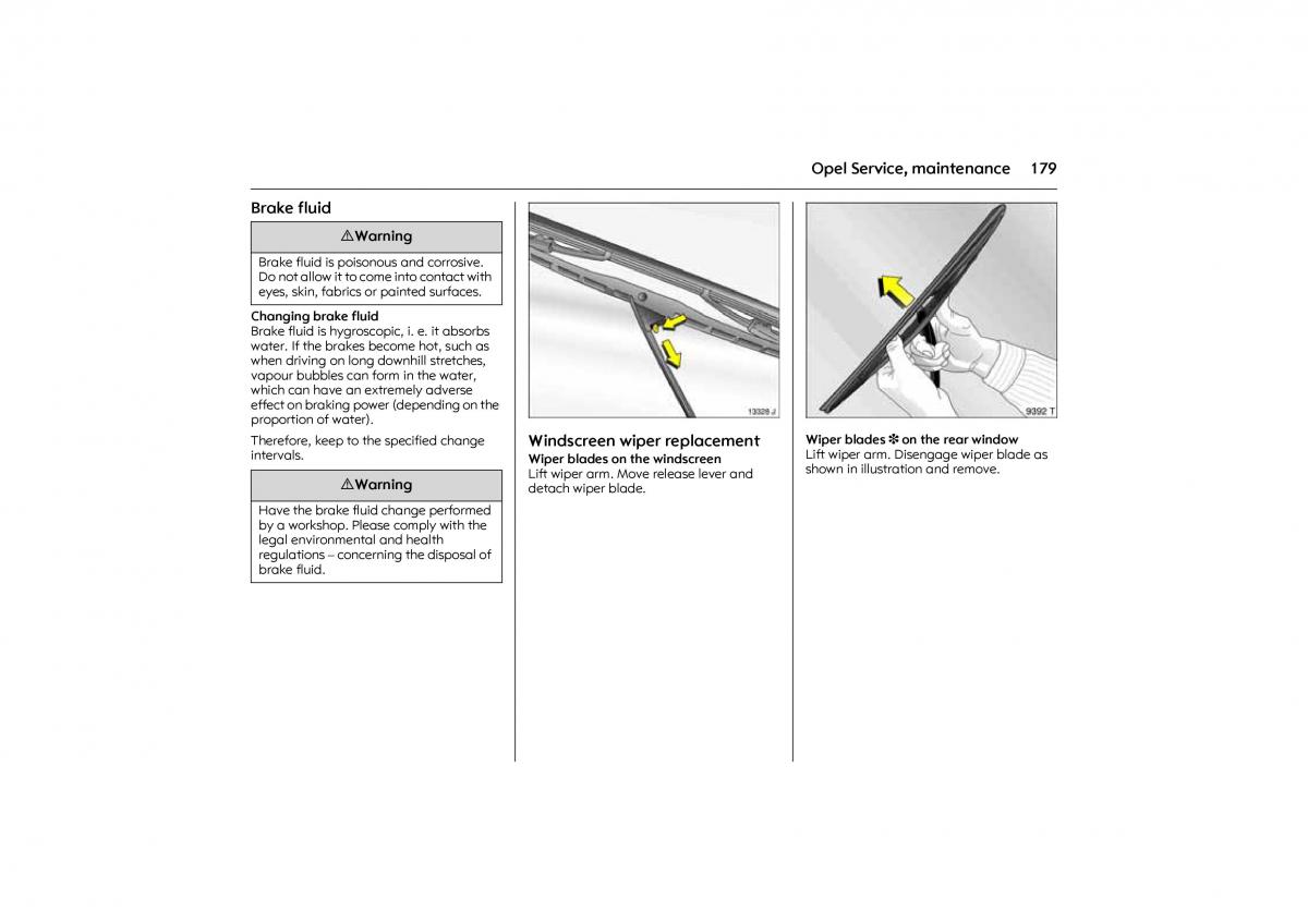 Opel Combo C owners manual / page 185