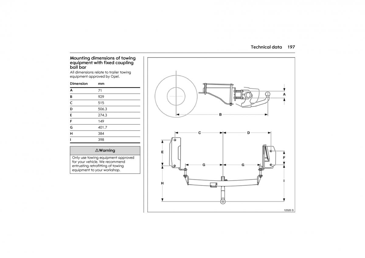 Opel Combo C owners manual / page 203