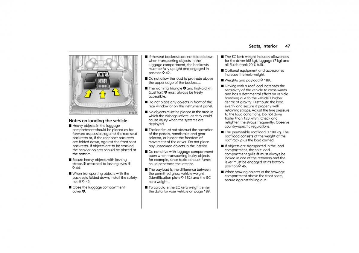 Opel Combo C owners manual / page 53