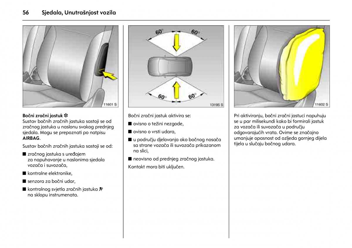 Opel Combo C vlasnicko uputstvo / page 60